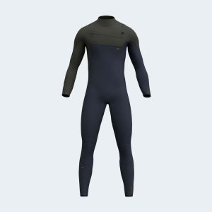 Men 4--3-5mm slate black-olive premium wetsuit