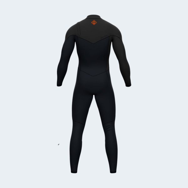 Men 4--3-5mm slate black-grey premium wetsuit